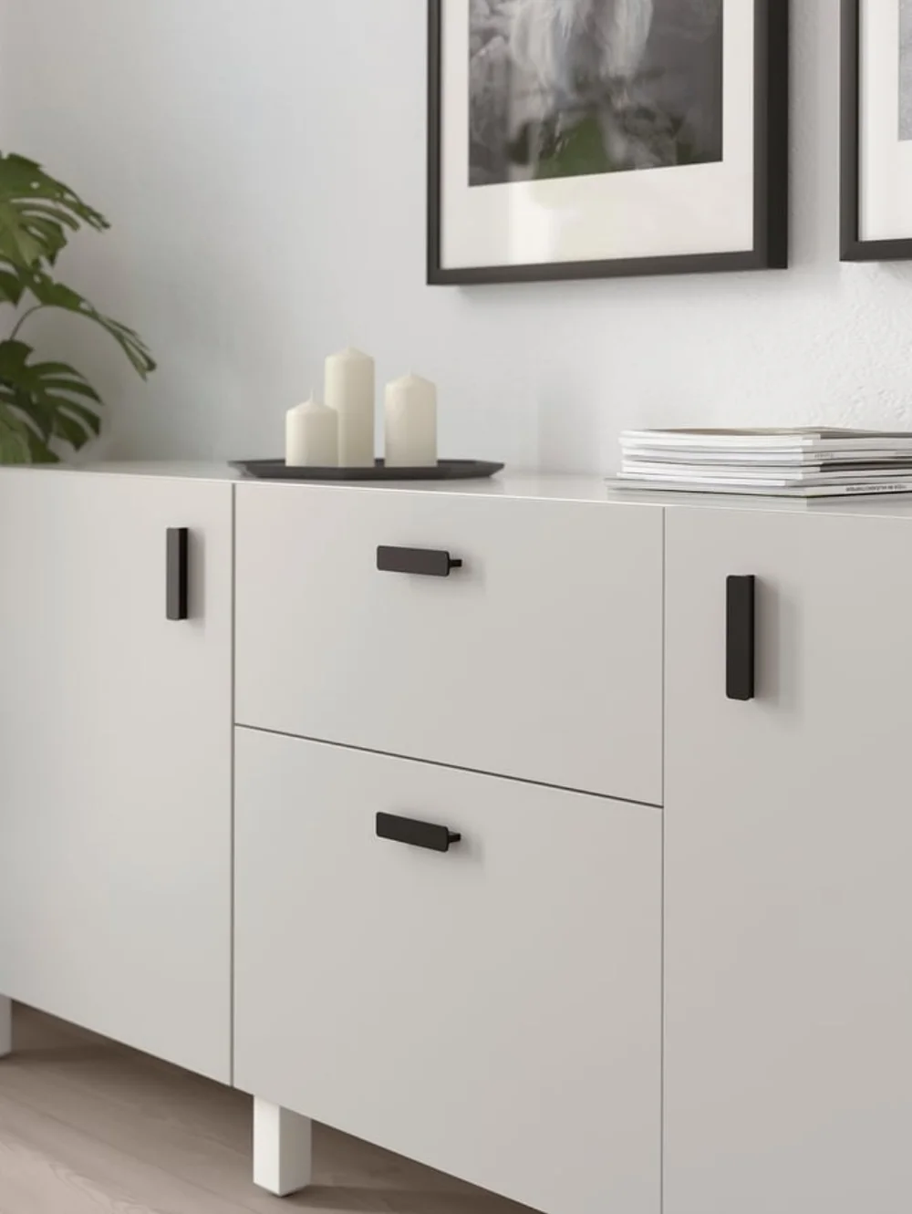 Ikea HACKÅS Handle, Anthracite, 3 15/16 